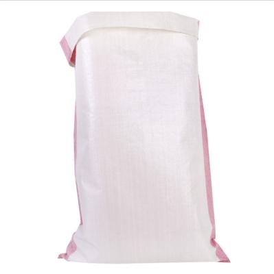 China Security Customized China Polypropylene Bag 25kg 50kg Plain White PP Woven Bag for sale