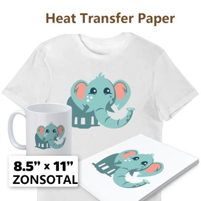 China T-shirt paper for inkjet printer 100pcs package heat transfer printing paper a4 t-shirt transfers transfer printing paper for sale