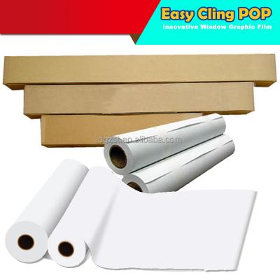 China EC-PP185EW4 self adhesive good quality white pp rolls removable film printed by eco-solvent china factory for smooth surface for sale