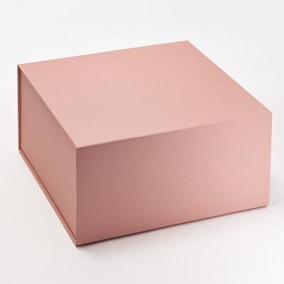 China Recycled Materials Lace Craft Cosmetic Cardboard Shoe Packaging Magnetic Jewelry Gift Boxes Luxury Pink Wig Gift Boxes With Ribbon for sale