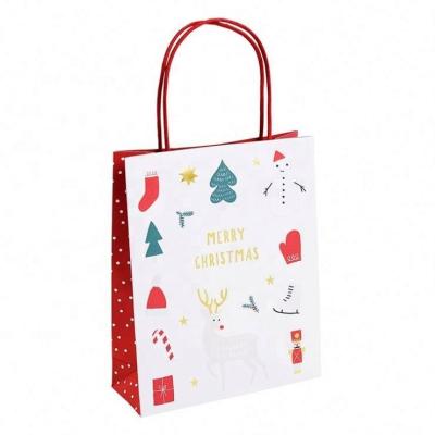 China Gracesmart Recyclable High Quality Recyclable New Design Luxury Recycled Gift Bags Custom Paper Printing Logo Shopping Packing Paper Bag for sale