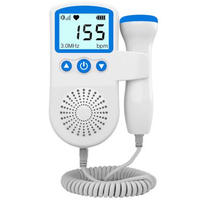 China New Design Household Plastic Sonar Instrument Baby Activity Monitoring Baby Doppler Prenatal Heart Rate Detector for sale