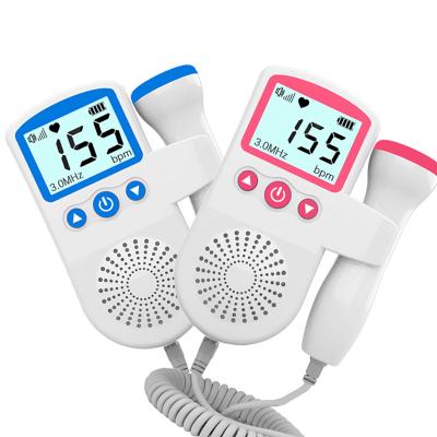 China Plastic High Security Hand-Held Ultrasound Manufacturer Prenatal Fetal Heart Rate Monitoring Fetal Doppler for sale