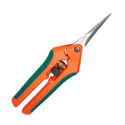 China Handle Good Quality Stainless Steel Blade Bypass Pruner Precision Cutting Pruner Anti-Slip Scissors for sale