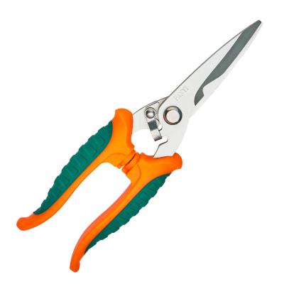 China Anti-Slip Handle Tpr Soft Handle Garden Scissors Cut Pruning Scissors with Stainless Steel Blade for sale