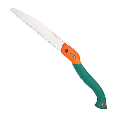 China Woodworking 3 Sided Razor Teeth Folding Saw Garden Saw With Chrome Plated Sk5 Blade for sale