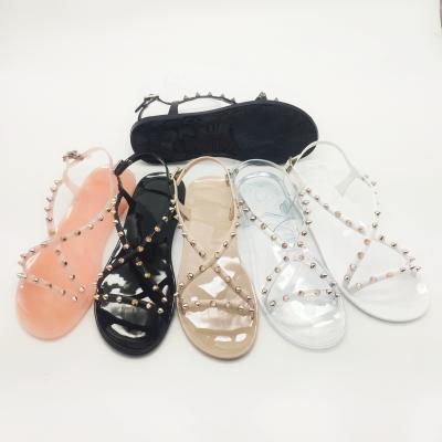 China CUSHIONING New Fashion Women's Casual Shoes Freeze Slippers Beach Flat Shoes Freeze Sandals for sale