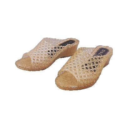 China CUSHIONING simple crystal outdoor slippers, non-slip, wear-resistant, high-heeled home women's slippers for sale