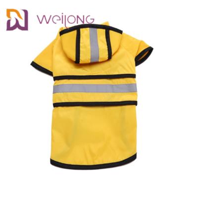 Chine Imperméable rayé réfléchi de chien jaune avec les vestes légères en cuir d'unité centrale de capot à vendre