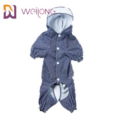 China Waterproof Hooded Pet Raincoat Snaps Opening Digital Print PU Print for sale