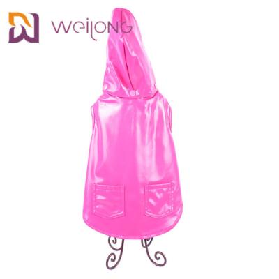 Chine Imperméable imperméable léger en cuir adapté aux besoins du client de chien du manteau XL de chien d'unité centrale de rose à vendre