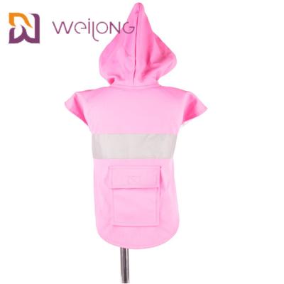 Chine Imperméable réfléchi de chien de Hoodie d'animal familier poche réglable d'imperméable de vraie avec le capot à vendre