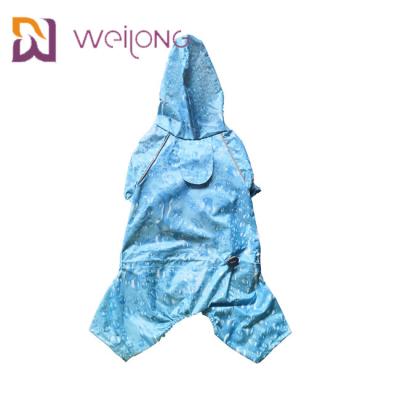 China Reflective Waterproof Pet Raincoat For Dogs Cat In Rainy Season Customized Dog Rain Gear for sale