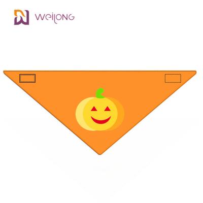 China Halloween Style WMT Pet Bandana Cotton Poplin Back Length 15