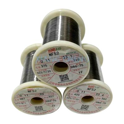 China Uitzonderlijk laag dwangveld NF52 PTC Ni-Fe legeringsdraad 0,05 mm Te koop