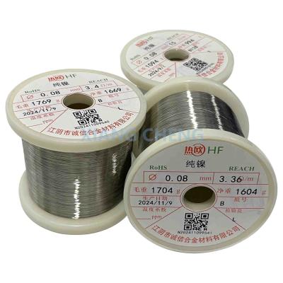 China Pure Nickel Wire Nickel201/N 02201/2.4061/N7 For Corrosion Resistance High Temperatures And Low-Carbon Applications for sale