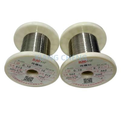 China High-Purity N6 Pure Nickel Wire For Industrial And Electrical Applications Requiring Purity And Conductivity for sale