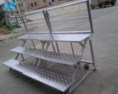 China portable with wheels welding aluminum portable bleachers for sale grandstand seating system for sale