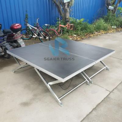 China Events / Exhibition Stage Rental Folding Platform And So On , 1m x 2m Mobile Folding Stage for sale