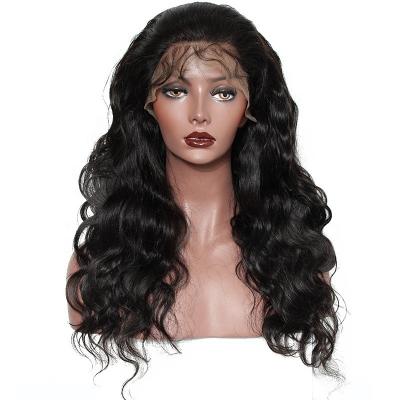 China Wholesale Body Wave Swiss Density Full Lace 130% Full Lace Human Hair Pre Plucked Glueless Virgin 360 Closure Wig Custom Packaging for sale