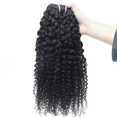 China Cambodian Cuticle Aligned Hair Tangle Free Clip In Curly Hair Extensions 100% Natural Black Color Women Hair Extensions 10-30 Inches for sale