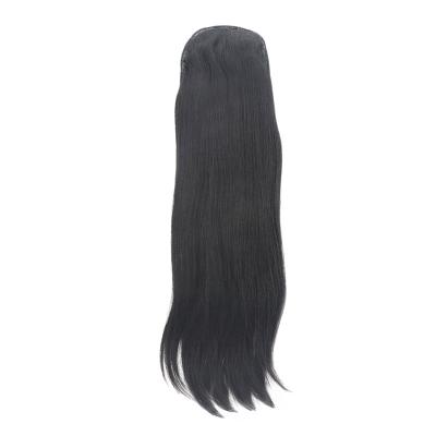 China Yaki Yaki Drawstring Ponytail 100% Virgin Hair Natural Straight Brazilian Hair Ponytail Extension For Women for sale