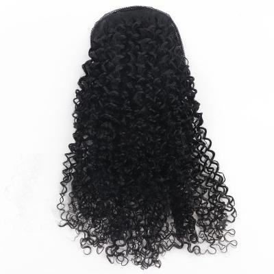 China Clip In Ponytail Hair Quick Extensions Drawstring Ponytail Hair Deep Curly Ponytail Hair Extensions for sale