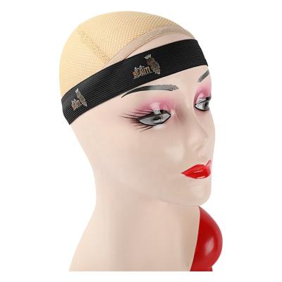 China Plastic Material Popular Cast Band Adjustable Elastic Edge Band For Wigs Wrap Headband Black Hair Frontal Accessories for sale