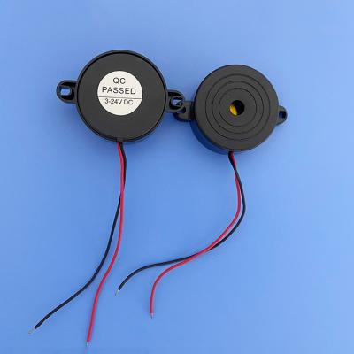 China LCP 23*12mm DC 90dB 12V Black Noise Active Internal Driven Electromagnetic Piezo Buzzer for sale