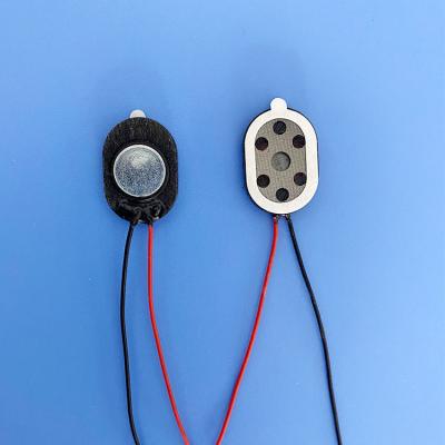 China Spare portable audio oval speaker shape wire player YN-2014 mobile phone 20mm 1W 8ohm micro speaker for sale