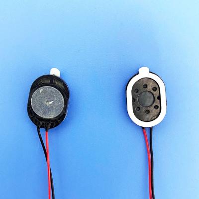 China Replacement Portable Audio Oval Shape Wire Player YN-1712 Mobile Phone 20mm 0.5W 8ohm Micro Speaker for sale