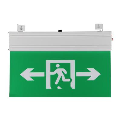 China Commerical Application Indoor New Design Indoor Led Emergency Lights Exit Warning Sign Light for sale