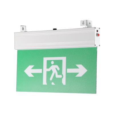 China Commerical Application High Brightness Ip20 Indoor Emergency Exit Sign For Warning And Fire for sale