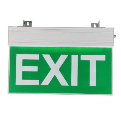 China Commerical Application Indoor Rechargeable Emergency Lighting Emergency Exit Led Sign Plate for sale