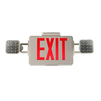 China Hot Selling Commercial/Office/Apartment 2*3W Wall Mounted Twin Spots Emergency Exit Light Sign Exit Ignition Box for sale