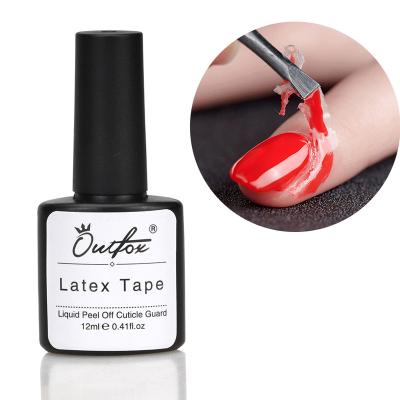 China Latex Strip Liquid Peel Off Cuticle Guard 12ml Gel Nail Polish Latex Strip Antifreeze Liquid Peel Off Cuticle Guard For Varnish Barrier Protector Manicure Art Tool for sale