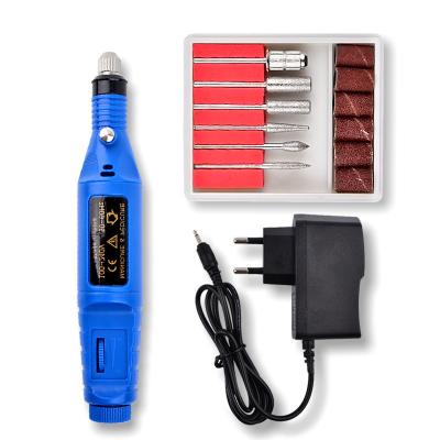 China 20000RPM Professional Plastic Manicure Machine Electric Nail Drill File Pedicure Grinder With Drill Bit for sale