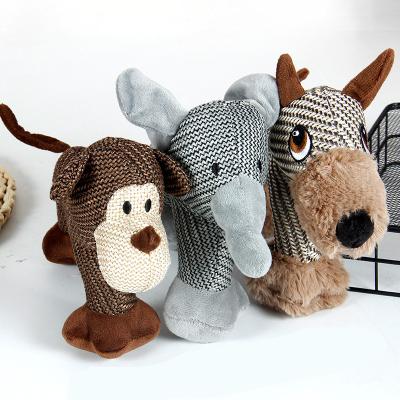 China Online Dog Toy Best Interactive Toy Pets Squeaky Plush Elephant Stuffed Pet Viable Wholesale Designer Pet Products for sale