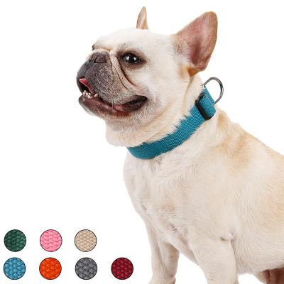 China Manufacturer Wholesale Stocked Pet Collar Adjustable Cotton Rope Dog Collar All Medium Large Size Quick Release Small Dogs Pet Supplies for sale