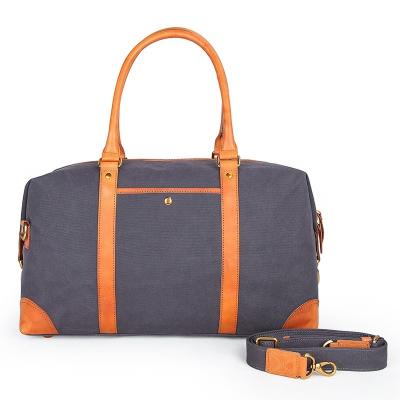 China Vegetable Tanned Canvas Travel Duffel Bags for sale