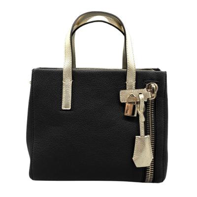 China Genuine Leather Fashion Black Luxury Women Handbags for sale