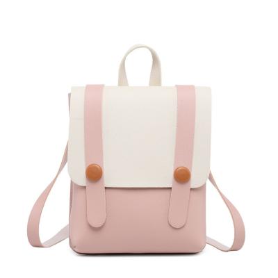 China Promotion Cheap Wholesale Pink Cute Ladies PU Leather Mini Backpack Bag For Women for sale