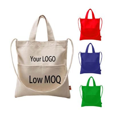 China Wholesales Aangepast het Patroon Katoenen van Logo Large Capacity Durable Reusable Meisjes Gedrukt Canvas Tote Shopping Bag Te koop