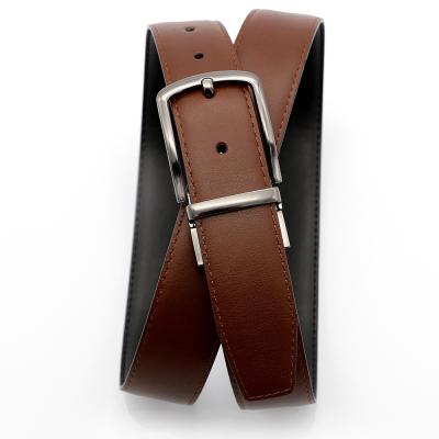 China High Quality Fashion Men Genuine Leather Belt Alloy Pin Buckle Waist Strap Belts Waistband for sale