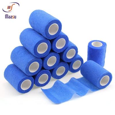 China Blue Viscose Breathable Medical Gauze Bandage Elastic for sale