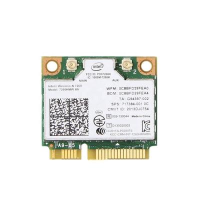 China Durable Wholesale Laptop Network Card Wireless Laptop For Intel 7260HMW BILLION 300M MINI PCIE for sale