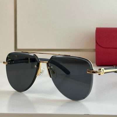 China New Fashion Sunglasses Party Driving Designer Rimless Fashion Sunglasses Vintage Gold Ladies Sunglasses for sale