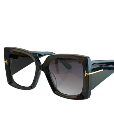 China Luxury Oversized Ladies Square Sexy European Designer Tone Oversized Fashion Big Sunglasses Fashion Sun Glasses for sale