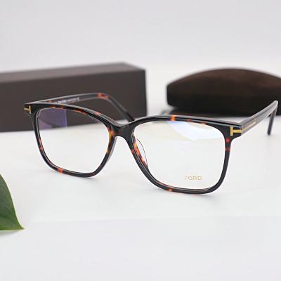 China Fashionable Simple Black Box Men's Sunglasses Frame Ford Optical Eye Frame Business Myopia Glass Frame TF5478 New for sale