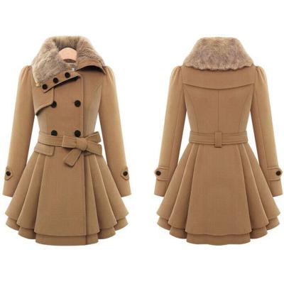 China Plus size 2020 new Korean temperament, fashion winter new style women's designer trench winter outerwear woolen coats long for sale